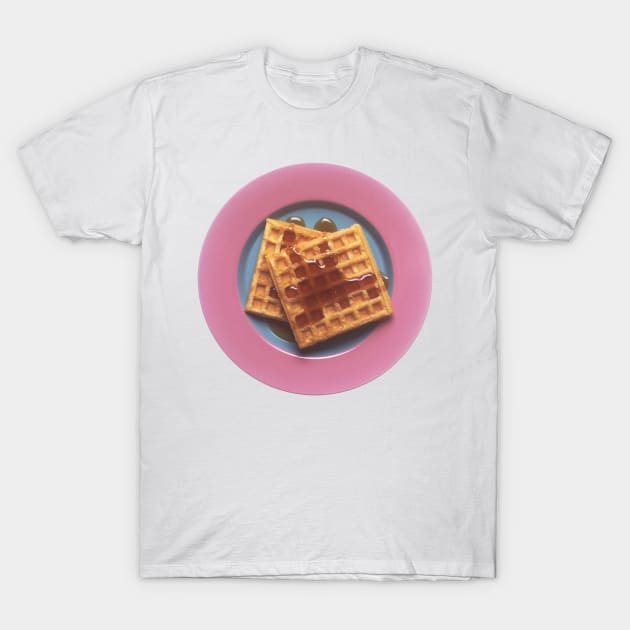 Waffles With Syrup T-Shirt by Bravuramedia